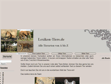 Tablet Screenshot of lexikon-tiere.de